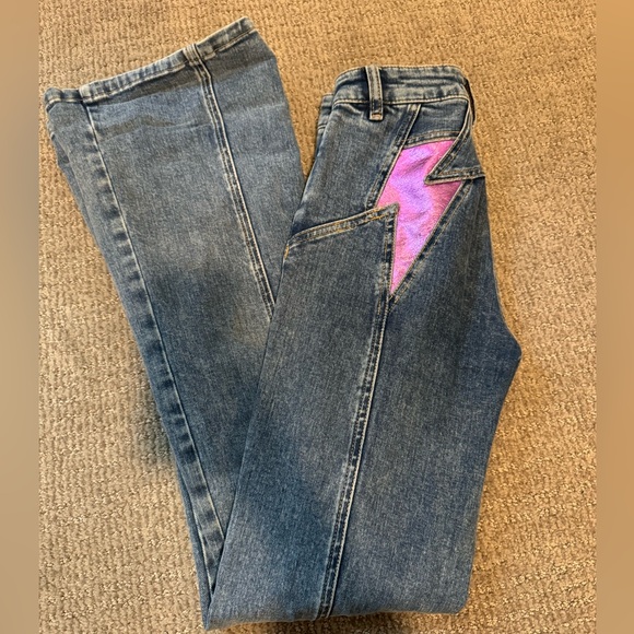 Free People Lightning Bolt Flare Jeans - Picture 2 of 3